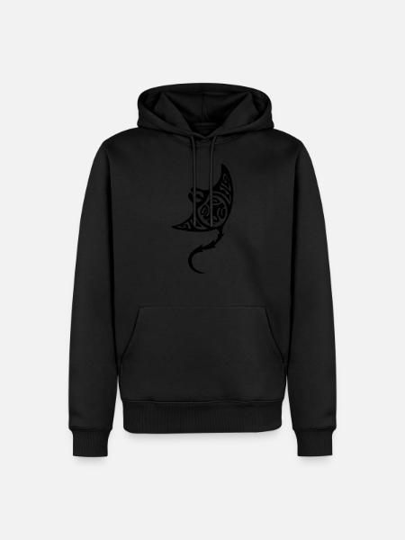 Manta 2 Black - Men’s Premium Organic Hoodie - black