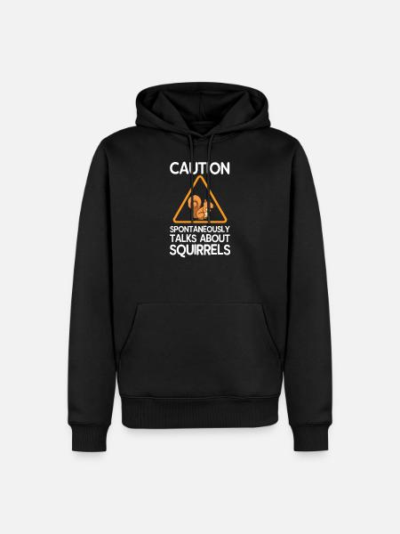 squirrel - Men’s Premium Organic Hoodie - black