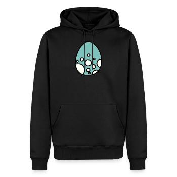 Dino Ei Baby - Sweat à capuche Premium bio Homme - noir - Devant - Nico (187cm)