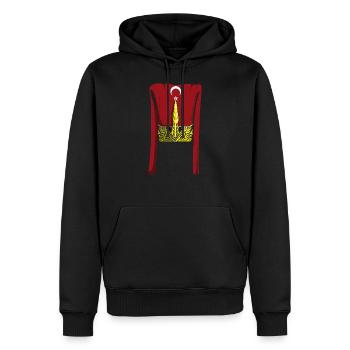 Osmanisches Reich Osmanischer Krieger Janitscharen - Männer Premium Bio Hoodie - Schwarz - Vorne - Nico (187cm)