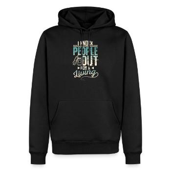 Anästhesist der Anästhesie Arzt Narkose - Männer Premium Bio Hoodie - Schwarz - Vorne - Nico (187cm)