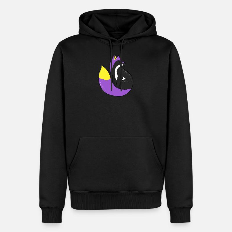 Nonbinary Fuchs Nonbinary Pride - Männer Premium Bio Hoodie - Schwarz