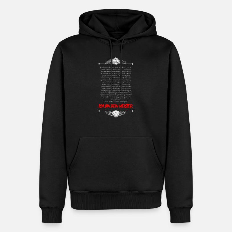 Confession sur papier et stylo - Sweat à capuche Premium bio Homme - noir
