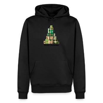 Bescherung - Männer Premium Bio Hoodie - Schwarz - Vorne - Nico (187cm)