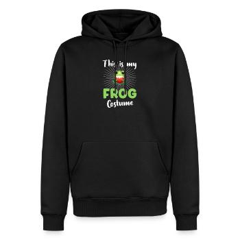 Grenouille Grenouilles - Sweat à capuche Premium bio Homme - noir - Devant - Nico (187cm)