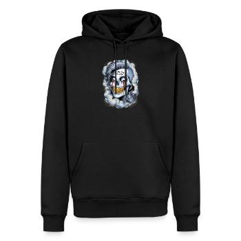 Another Day in Paradise - Skelettschädel - Männer Premium Bio Hoodie - Schwarz - Vorne - Nico (187cm)