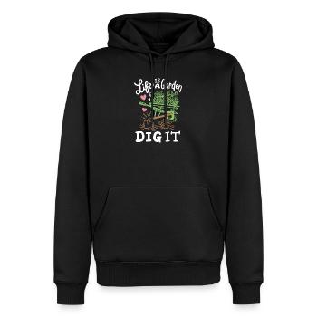 Gartenarbeit Garten Gärtner - Männer Premium Bio Hoodie - Schwarz - Vorne - Nico (187cm)