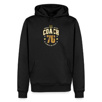 Tennis Coach Geburtstag 1976, Bester Trainer Tasse - Männer Premium Bio Hoodie - Schwarz - Vorne - Nico (187cm)