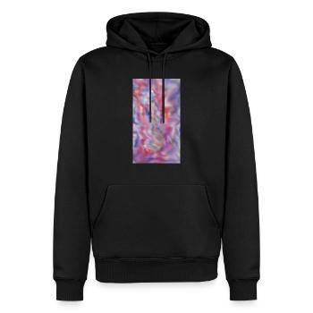 Colors Pattern - Men’s Premium Organic Hoodie - black - Front - Nico (187cm)