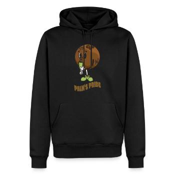 Coconut Lover Juice Beach Tropical Summer - Men’s Premium Organic Hoodie - black - Front - Nico (187cm)