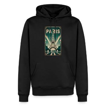 Paris | France | Sports Competition | 2024 | - Men’s Premium Organic Hoodie - black - Front - Nico (187cm)