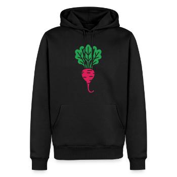 Rübe - Männer Premium Bio Hoodie - Schwarz - Vorne - Nico (187cm)