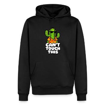 Cool Cactus Can't Touch This - Men’s Premium Organic Hoodie - black - Front - Nico (187cm)