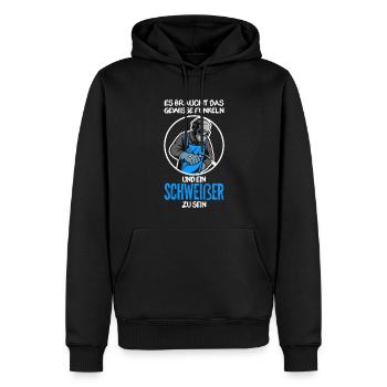 Schweißer Beruf Schweisser Geschenk - Männer Premium Bio Hoodie - Schwarz - Vorne - Nico (187cm)