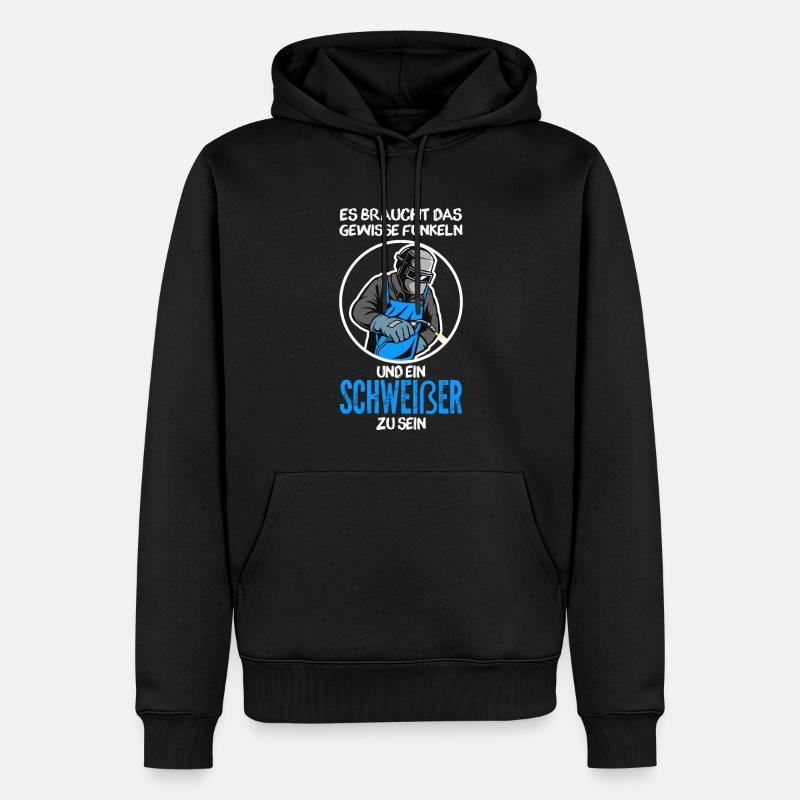 Schweißer Beruf Schweisser Geschenk - Männer Premium Bio Hoodie - Schwarz