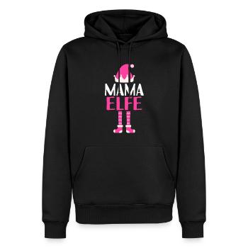 Mutter Elfe Mama Elf Geschenk - Männer Premium Bio Hoodie - Schwarz - Vorne - Nico (187cm)