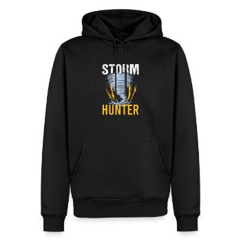 Meteorologe Wetter Meteorologie - Männer Premium Bio Hoodie - Schwarz - Vorne - Nico (187cm)