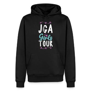 Jga Bachelorette Girls Tour - Sweat à capuche Premium bio Homme - noir - Devant - Nico (187cm)