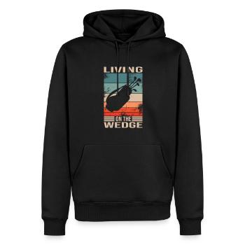 Golf - Männer Premium Bio Hoodie - Schwarz - Vorne - Nico (187cm)