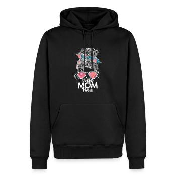 Wife Mom Chef - Muttertagsgeschenk - Männer Premium Bio Hoodie - Schwarz - Vorne - Nico (187cm)