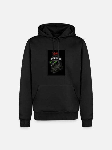 BLACK Forest - Schwarzwald - Men’s Premium Organic Hoodie - black