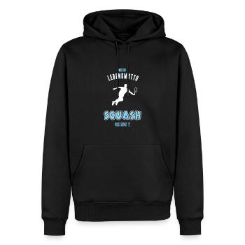 Squash Squasher Squashen Squashspieler Squasher - Männer Premium Bio Hoodie - Schwarz - Vorne - Nico (187cm)