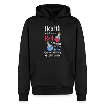 Potion Heilpraktiker Natürlich - Männer Premium Bio Hoodie - Schwarz - Vorne - Nico (187cm)