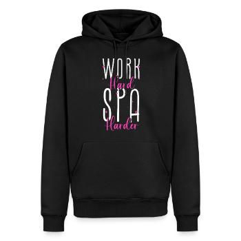 Spa Entspannen Fitness Beauty - Männer Premium Bio Hoodie - Schwarz - Vorne - Nico (187cm)