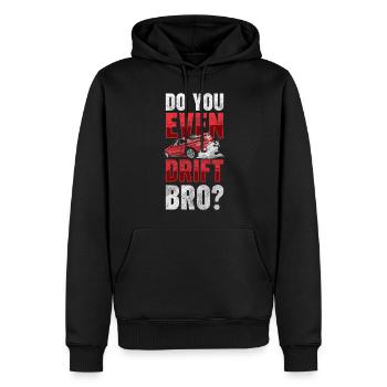 Véhicule à la dérive - Sweat à capuche Premium bio Homme - noir - Devant - Nico (187cm)