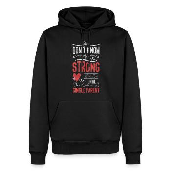 Alleinerziehend Liebe Vater - Männer Premium Bio Hoodie - Schwarz - Vorne - Nico (187cm)