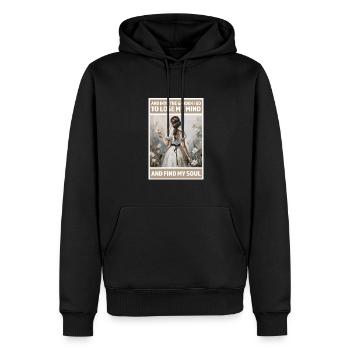 Into the garden to lose my mind and find my Soul - Männer Premium Bio Hoodie - Schwarz - Vorne - Nico (187cm)