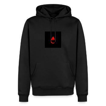 coachl rond 95 rouge - Sweat à capuche Premium bio Homme - noir - Devant - Nico (187cm)