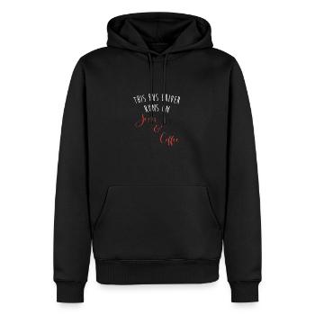 Chauffeur d’autobus scolaire Autobus scolaire - Sweat à capuche Premium bio Homme - noir - Devant - Nico (187cm)