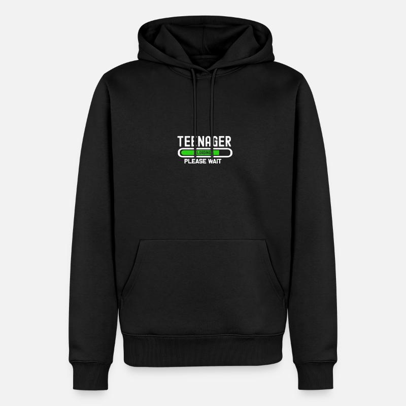enager loading, please wait - Men’s Premium Organic Hoodie - black