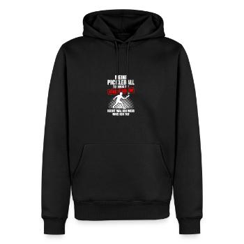 Pickleball Technik lustiges Pickleball Spieler - Männer Premium Bio Hoodie - Schwarz - Vorne - Nico (187cm)