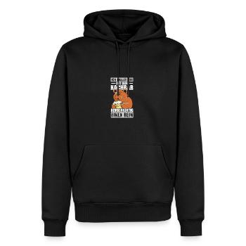 Mit dem Nachbar Lieblingsnachbar Einzugsparty - Männer Premium Bio Hoodie - Schwarz - Vorne - Nico (187cm)