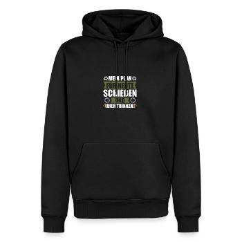 Mon plan Sport Shooting Festival Sport shooter - Sweat à capuche Premium bio Homme - noir - Devant - Nico (187cm)