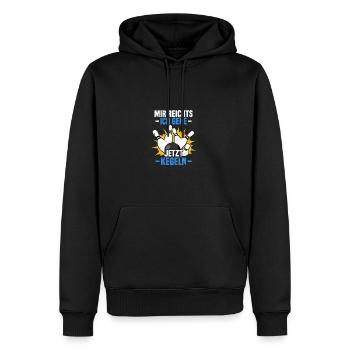 Mir reichts Kegeln Kegel Kegler Sportkegler - Männer Premium Bio Hoodie - Schwarz - Vorne - Nico (187cm)