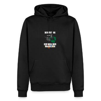 Der tut nix Gotcha Paintballspieler Paintball - Männer Premium Bio Hoodie - Schwarz - Vorne - Nico (187cm)