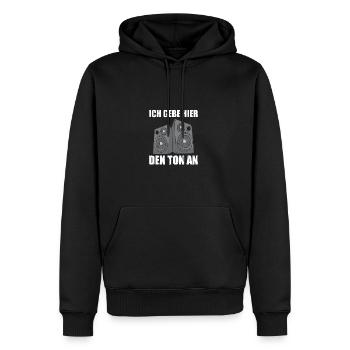 Tontechniker Toningenieur Tonmeister - Männer Premium Bio Hoodie - Schwarz - Vorne - Nico (187cm)