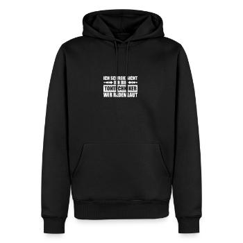 Reden laut Tontechniker Toningenieur Tonmeister - Männer Premium Bio Hoodie - Schwarz - Vorne - Nico (187cm)