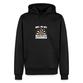 Seulement 3 points fléchettes joueur fléchettes fléchettes - Sweat à capuche Premium bio Homme - noir - Devant - Nico (187cm)