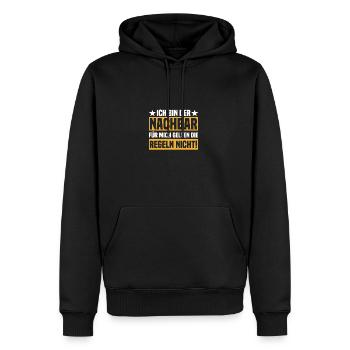 Nachbar Regeln Lieblingsnachbar Einzugsparty - Männer Premium Bio Hoodie - Schwarz - Vorne - Nico (187cm)