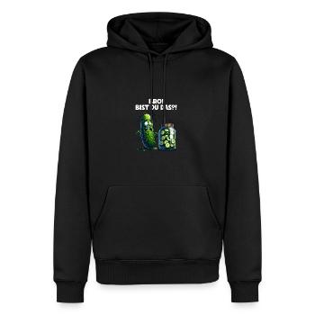 Frangin! C’est toi?! Cornichon de concombre Amateurs de concombre - Sweat à capuche Premium bio Homme - noir - Devant - Nico (187cm)