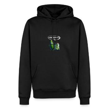 C’est toi mon frère ?! Cornichon de concombre Amateurs de concombre - Sweat à capuche Premium bio Homme - noir - Devant - Nico (187cm)