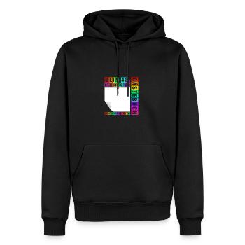 48e anniversaire Né en 1977 Cadeau d’anniversaire - Sweat à capuche Premium bio Homme - noir - Devant - Nico (187cm)