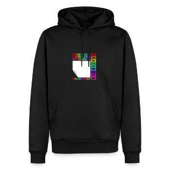 59e anniversaire Né en 1966 Cadeau d’anniversaire - Sweat à capuche Premium bio Homme - noir - Devant - Nico (187cm)