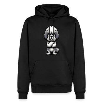 Shih tzu Shih tzus Shih tzu Besitzer Shih tzu fan - Männer Premium Bio Hoodie - Schwarz - Vorne - Nico (187cm)