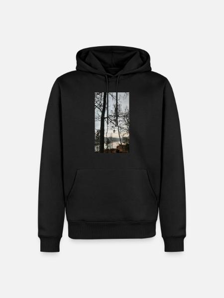 forest - Men’s Premium Organic Hoodie - black