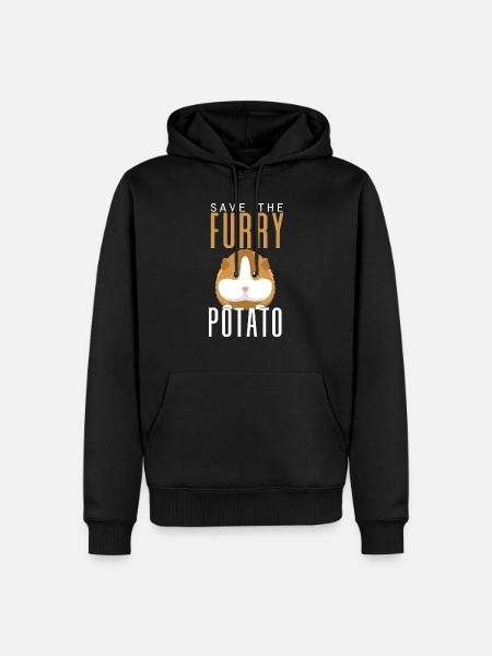 Meerschweinchen Meerschwein Tierliebhaber - Männer Premium Bio Hoodie - Schwarz